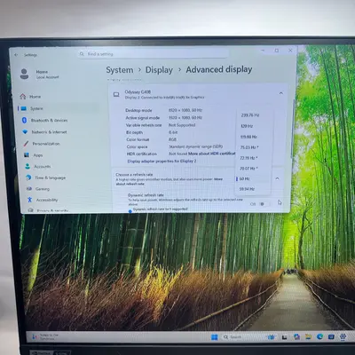 Samsung Odyssey G4 G40B 27" IPS FHD 240Hz 1ms Gaming Monitor LS27BG402EN G-Sync - Thumbnail 4