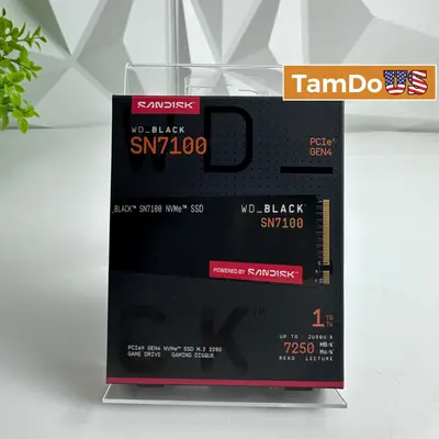 SanDisk WD_BLACK SN7100 1TB NVMe M.2 2280 PCIe Gen4 SSD (Up to 7250 MB/s) - Thumbnail 1