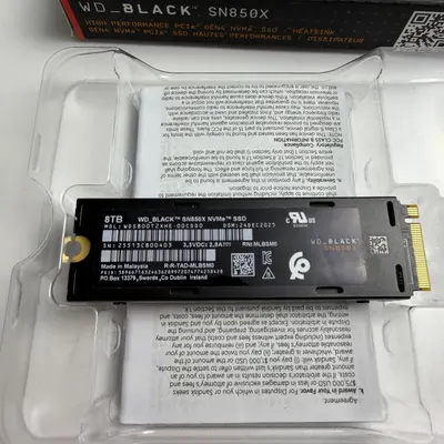 SanDisk WD_BLACK SN850X 8TB NVMe M.2 SSD PCIe Gen4 with Heatsink (7200 MB/s) - Thumbnail 3