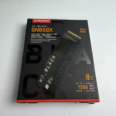 SanDisk WD_BLACK SN850X 8TB NVMe M.2 SSD PCIe Gen4 with Heatsink (7200 MB/s) - Thumbnail 6