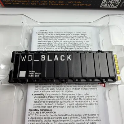 SanDisk WD_BLACK SN850X 8TB NVMe M.2 SSD PCIe Gen4 with Heatsink (7200 MB/s) - Thumbnail 2