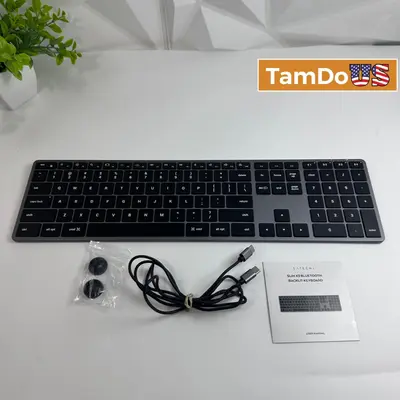 Satechi Slim X3 Bluetooth Backlit Keyboard Space Gray for Mac iPad ST-BTSX3 - Excellent - Real photo at TamDo.us