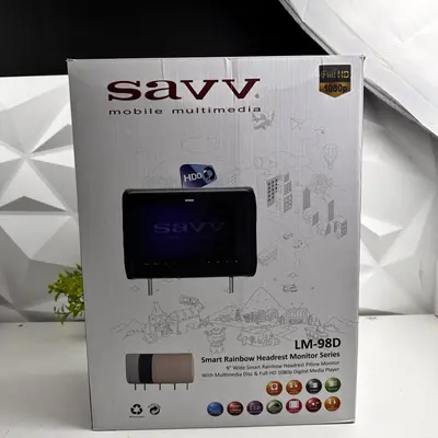Savv LM-98D 9" Headrest Monitor DVD HDD Full HD 1080p Car Multimedia Player - Thumbnail 10