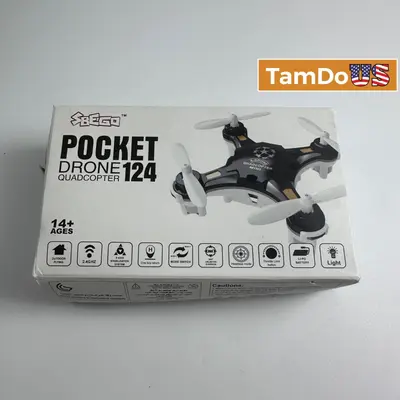SBEGO Pocket Drone 124 Mini RC Quadcopter 2.4GHz 6-Axis Gyro LED Light FQ777-124 - Excellent - Real photo at TamDo.us