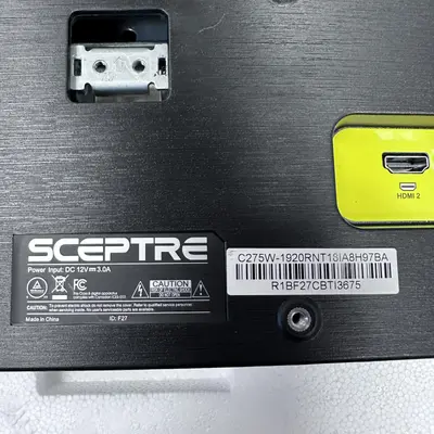 Sceptre 27" Curved LED Monitor, FHD 1080p, 75Hz, HDMI VGA, Speakers - Thumbnail 4