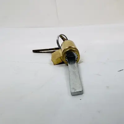 Schlage Lock Cylinder with Keys, Brass Finish, 2.5" Length - Thumbnail 3