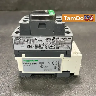 Schneider Electric LAD4BBVG Adapter Block 50-127V FOR TeSys Deca Contactors - Thumbnail 1