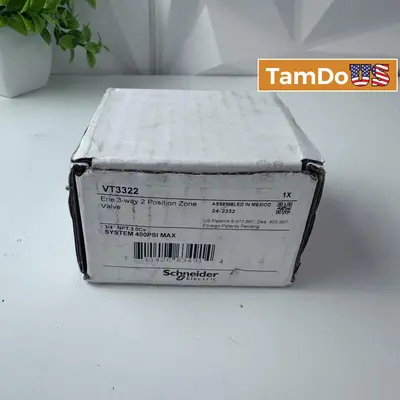 Schneider Electric VT3322 Erie 3-Way 2-Position Zone Valve 3/4" NPT 400PSI - New - Real photo at TamDo.us