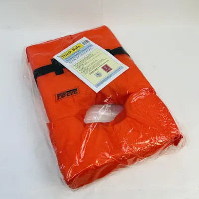 Seachoice AK1 Life Vests 4-Pack – Adult Universal Orange PFDs - Thumbnail 2