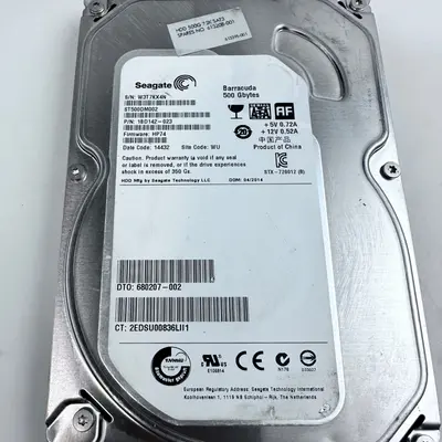 Seagate Barracuda 500GB 3.5" SATA 7.2K HDD ST500DM002 HP74 1BD142-023 613208-001 - Thumbnail 4