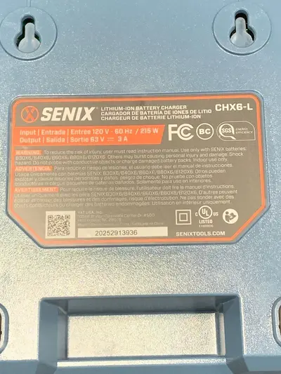 Senix CSPX6-M 60V 3.0Ah Battery & Charger - Thumbnail 8