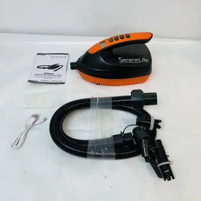 SereneLife SLPUMP25 Electric Air Pump Compressor / Inflator – Portable 12V DC - Thumbnail 2