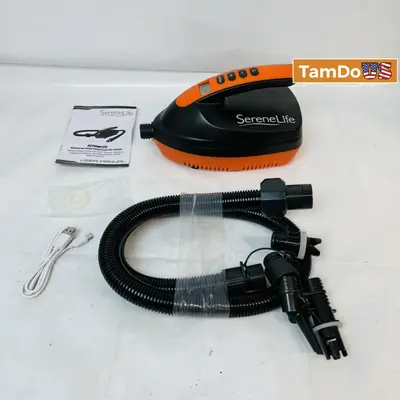SereneLife SLPUMP25 Electric Air Pump Compressor / Inflator – Portable 12V DC - Thumbnail 10