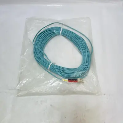 SF-5LELC-M20 OM3 LC-LC Fiber Patch Cable, 20M Aqua, Custom Boot - Thumbnail 1
