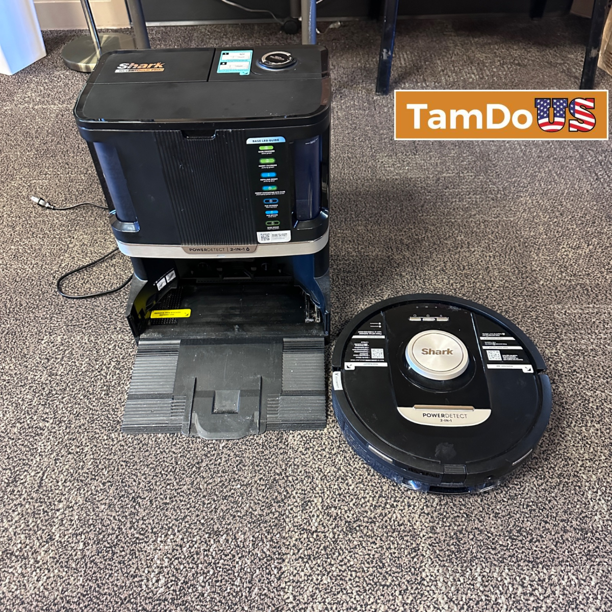 Shark PowerDetect 2-in-1 Robot Vacuum Mop NeverTouch Pro Base RV2820ZEUS T3 - Photo 1 - Real photo at TamDo.us