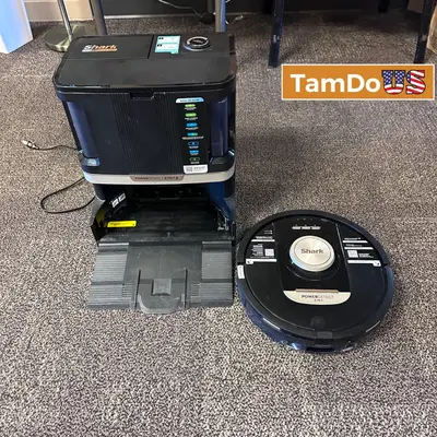 Shark PowerDetect 2-in-1 Robot Vacuum Mop NeverTouch Pro Base RV2820ZEUS T3 - Thumbnail 1