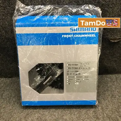 Shimano FC-TY501-2 Front Chainwheel 46-30T 170mm Crankset - New - Real photo at TamDo.us