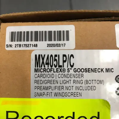 Shure MX405LP/C Microflex 5" Gooseneck Mic Cardioid with Light Ring - Thumbnail 5
