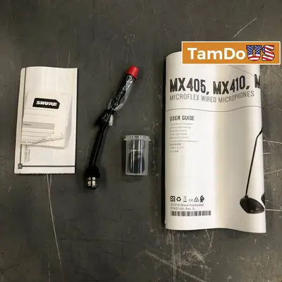 Shure MX405LP/C Microflex 5" Gooseneck Mic Cardioid with Light Ring - New Open Box - Real photo at TamDo.us