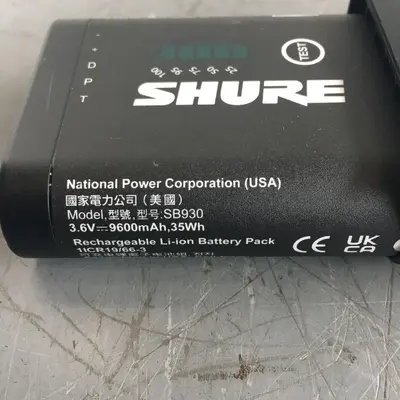 Shure SB930 Rechargeable Lithium-ion Battery Pack for MXCW640 - Thumbnail 6