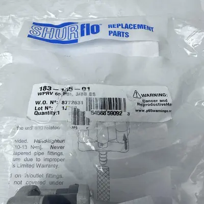 SHURFLO 183-165-01 Pressure Reducing Valve – 65 PSI, 3/8" SS Fittings - Thumbnail 4