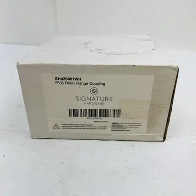 Signature Hardware SH439001WH PVC Drain Flange Coupling, White - Thumbnail 3