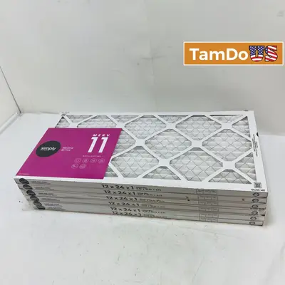Simply Filters 12x24x1 Pleated Air Filters, Box of 6 - Thumbnail 1