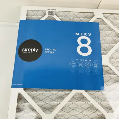 Simply Filters Air Filter 20x25x1, MERV 8, 6-Pack - Thumbnail 4