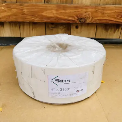 Siu’s LDPE Clear Plastic Roll 4" x 2150’ - Thumbnail 2