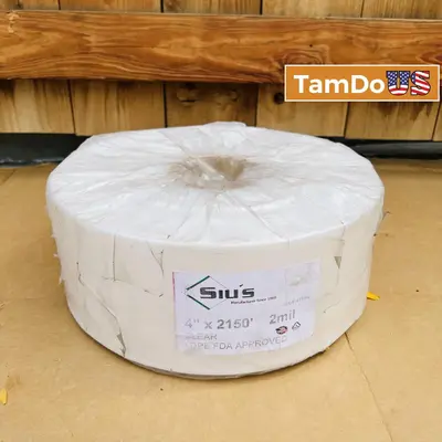 Siu’s LDPE Clear Plastic Roll 4" x 2150’ - Thumbnail 1
