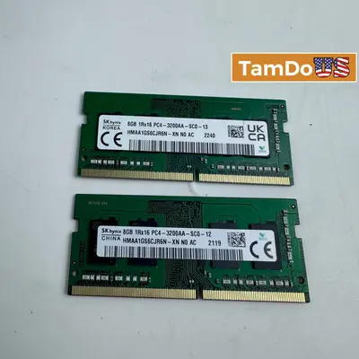 SK Hynix 16GB (2x 8GB) DDR4 3200MHz Laptop RAM SO-DIMM  PC4-3200AA - Thumbnail 1