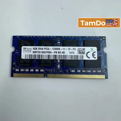 SK hynix 4GB 2Rx8 PC3L-12800S DDR3L 1600MHz SO-DIMM Laptop RAM - Thumbnail 1