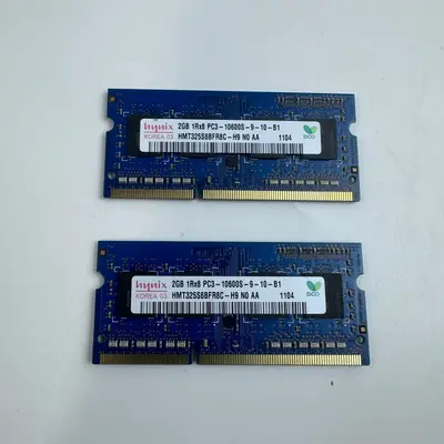 SK hynix 4GB Kit (2x2GB) DDR3 Laptop RAM PC3-10600S 1333MHz SO-DIMM - Thumbnail 5