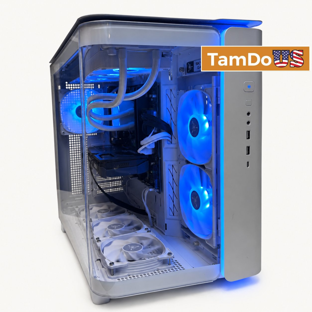 Skytech King 95 Gaming Desktop, Ryzen 7 9700X, 16GB DDR5, 1TB, RTX 5060 Ti 16GB - Photo 1 - Real photo at TamDo.us