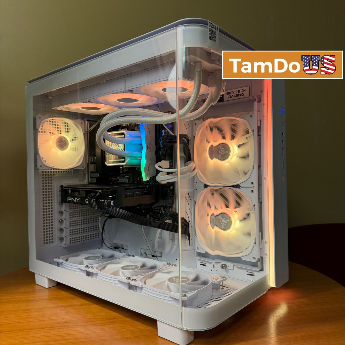 Skytech King 95 Gaming PC, AMD Ryzen 7 9700X, 16GB DDR5, 500GB SSD, RTX 4060 8GB - Photo 1 - Real photo at TamDo.us