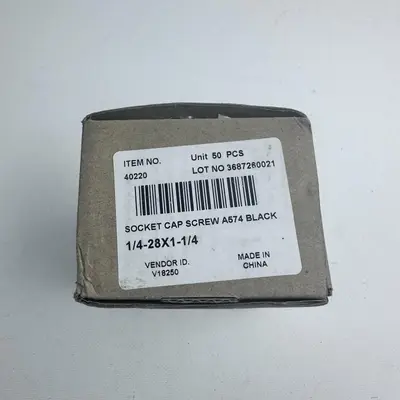 Socket Head Cap Screw 1/4"-28 x 1-1/4" Alloy Steel (Qty 50) - Thumbnail 6