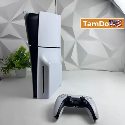 Sony PlayStation 5 PS5 Slim Console - 1TB Disc Version - Thumbnail 1