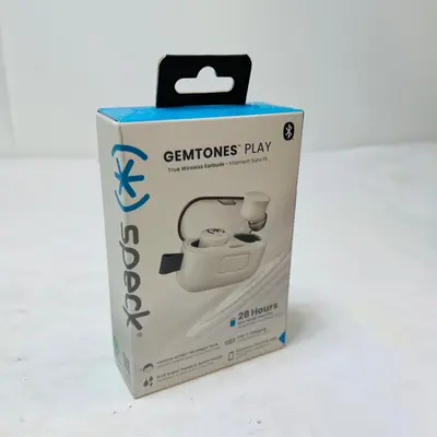Speck Gemtones Play True Wireless Earbuds Volume Limiter IPX5 White 28H Battery - Thumbnail 5