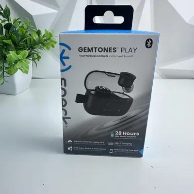 SPECK GemTones Play True Wireless Earbuds, White, IPX5, 28H Playtime - Thumbnail 2