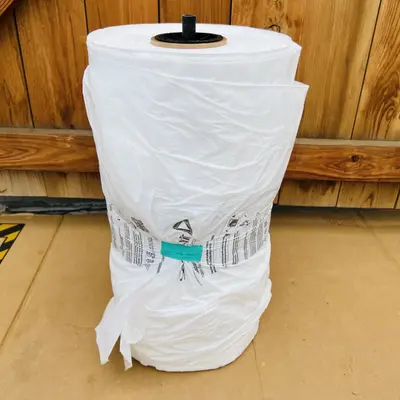 Speed Pack SP19x5W Gusseted Centerfold Roll White Packaging Film 19" x 1800ft - Thumbnail 5
