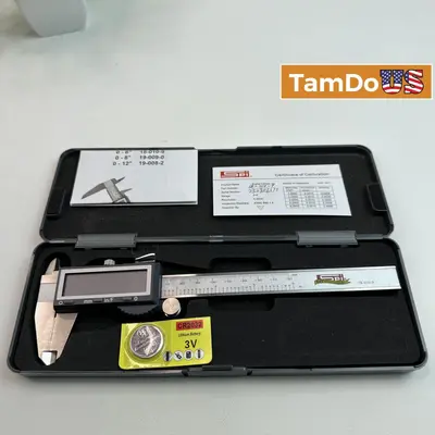 SPI 18-010-9 6" Digital Caliper 0.0005" Resolution IP54 with Case & Battery - New - Real photo at TamDo.us