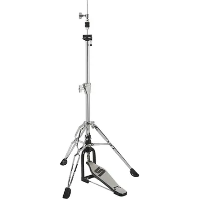 SPL Hi-Hat Cymbal Stand with Foot Pedal - Heavy Duty Chrome - Thumbnail 2