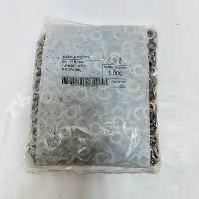 SPLIT LOCK WASHER B-0127A2B8  DIN 127B M8 - Made in Germany (Qty: 1000) - Thumbnail 2