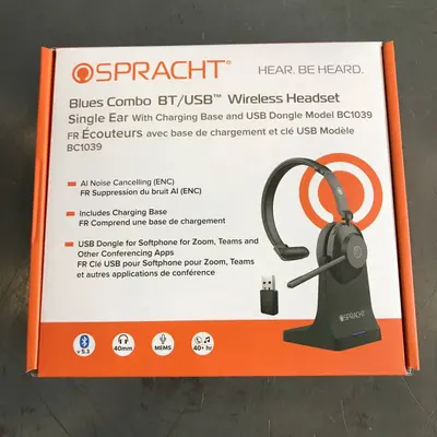 Spracht Blues Combo BT/USB Wireless Headset BC1039 - Thumbnail 10