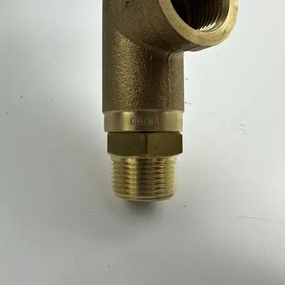 Spraying Systems Brass Control Valve, 300 PSI, 3/4" NPT x 1/2" Side Port - Thumbnail 3