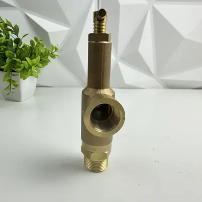 Spraying Systems Brass Control Valve, 300 PSI, 3/4" NPT x 1/2" Side Port - Thumbnail 4