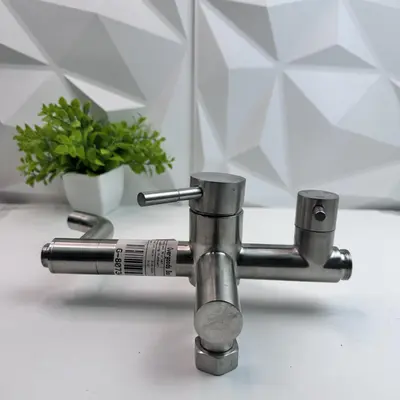 Stainless Steel Wall Mount Bathtub Faucet Mixer Valve – Brushed Finish - Thumbnail 2