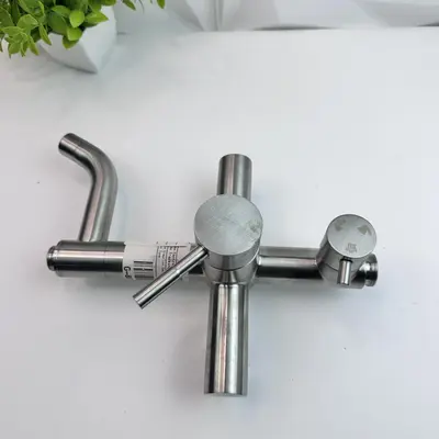 Stainless Steel Wall Mount Bathtub Faucet Mixer Valve – Brushed Finish - Thumbnail 4