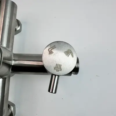 Stainless Steel Wall Mount Bathtub Faucet Mixer Valve – Brushed Finish - Thumbnail 8