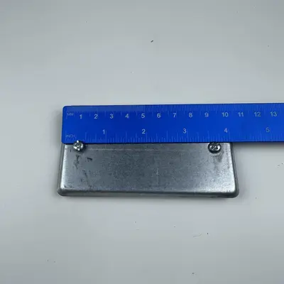 STEEL CITY 1-GANG HANDY BOX COVER 58C1-25R FLAT 1/4" RAISED - Thumbnail 1